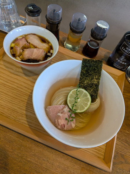 「昆布水つけめん 醤油 並」@YOKOKURA STOREHOUSEの写真