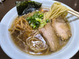 「焼あご中華そば(醤油)(850)」@焼きあご中華そば まなびの写真