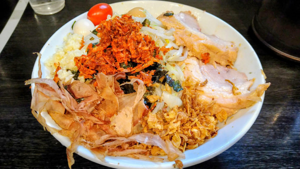 「【限定】癒やし中華(ニンニク少なめ･海老辛)」@豚星。の写真