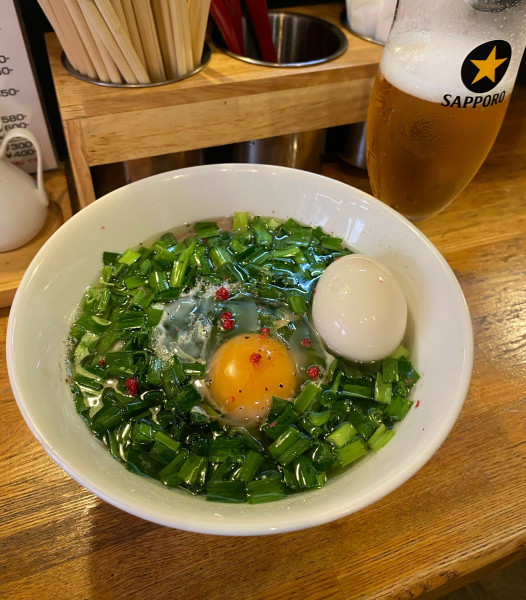 「[限定 ]小島流のニラそば (塩で)￥1280・他」@麺庵 小島流の写真