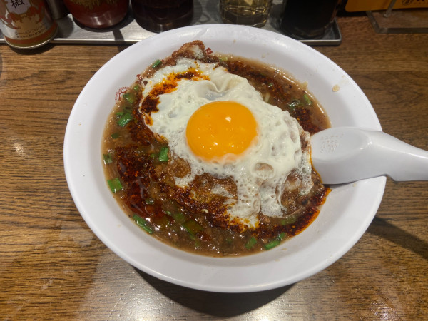 「お月見肉あんかけ炸醬麵（期間限定）」@大阪王将 志木店の写真