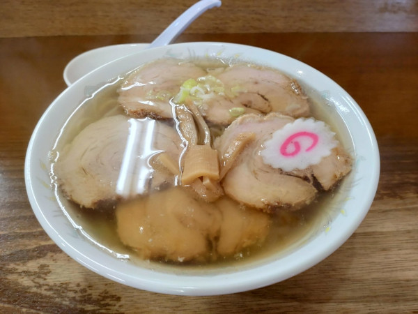 「チャーシューメン＋餃子３個」@叶屋の写真