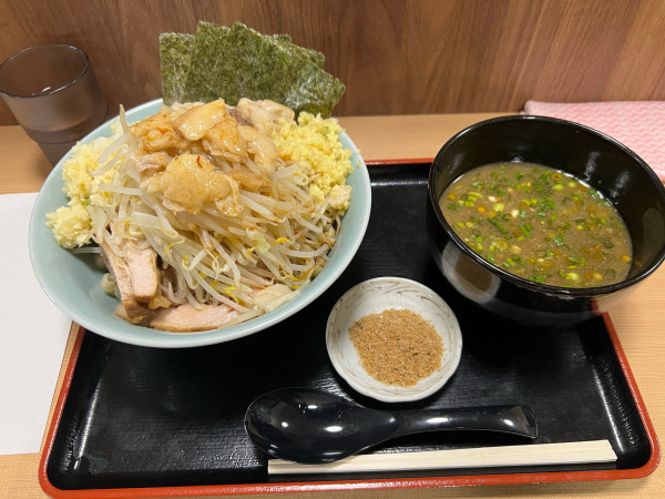 「つけ麺トッピング全マシ」@らーめん 蓮の写真