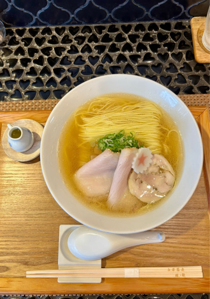 「塩細麺大盛り（900+100）」@中華蕎麦 麺ノ歌の写真