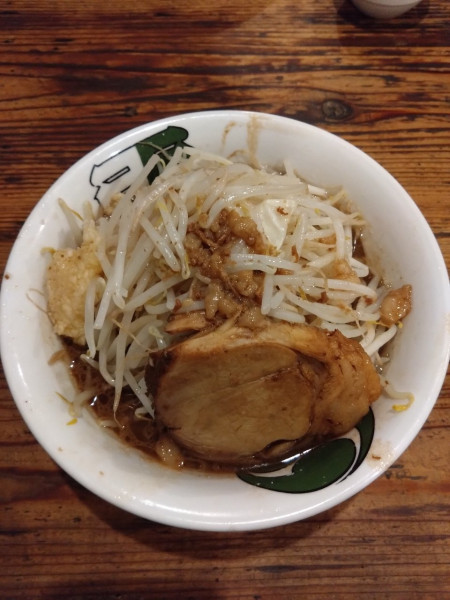 「雷そば（ミニ）（ゴワボキ麺）」@雷 千葉駅前店の写真