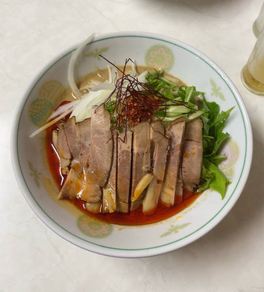 「冷やし胡麻ラー油まぜそば（1100円）」@まぜそば専門店 ひよこの写真