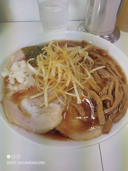 「ネギバラチャーシューメンマ」@みんみんラーメンの写真