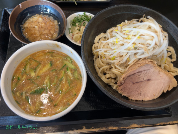 「【限定】すったて　中(1050円)アブラチャーシュー」@つけ麺 どでんの写真