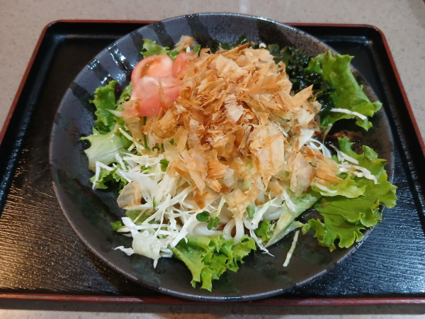 「冷やしサラダうどん 950円」@蕎麦処 とさきやの写真
