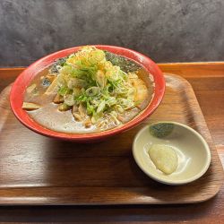 磯玉肉そば➕ネギ