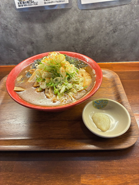 「磯玉肉そば➕ネギ」@麺処 福吉 西所沢店の写真