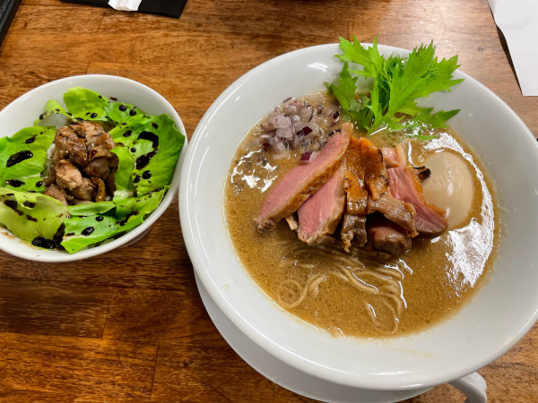 「特製鴨白湯そば」@麺麓menrokuの写真