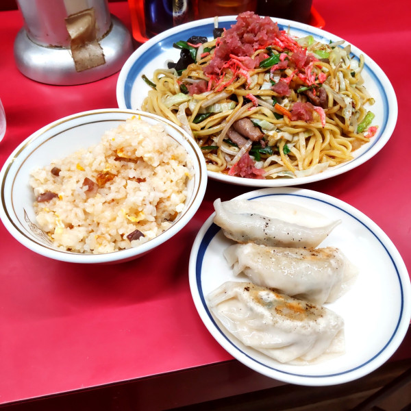 「東京大田汐焼きそばセット（￥1,100）」@味の横綱の写真