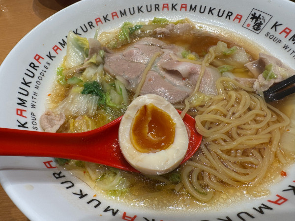「おいしいラーメン850円煮玉子クーポンで」@どうとんぼり神座 ペリエ千葉店の写真