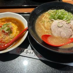 風神雷神ラーメン天津飯セット(醤油)