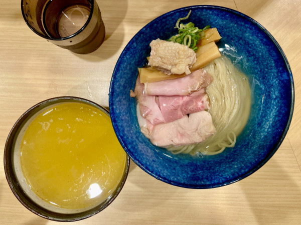 「地鶏中華つけそば 塩」@中華そばよしかわ 西荻窪店の写真