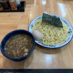 つけそば+味付玉子