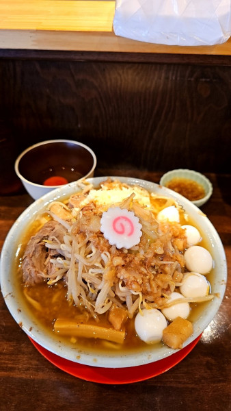 「ラーメン（少なめ）生卵＋まさお＋しょうがダレ」@自家製麺 No11 ASAKUSAの写真