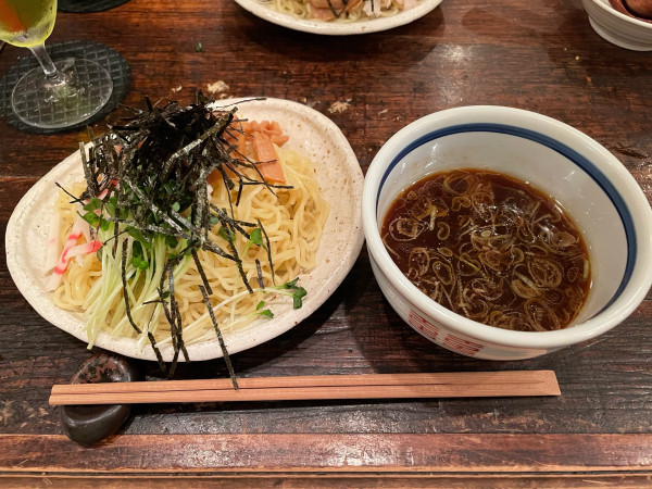 「焼鳥屋のつけ麺（850円）」@炭火焼鳥キッチン ひよこの写真