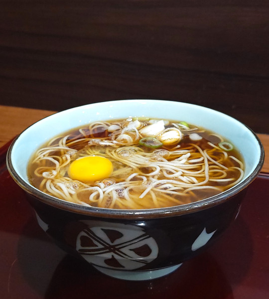 「月見そば」@文殊 成増店の写真