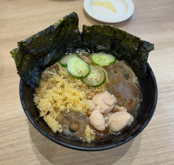 「栄屋本店監修 冷し醤油らーめん」@かっぱ寿司 千葉東寺山店の写真