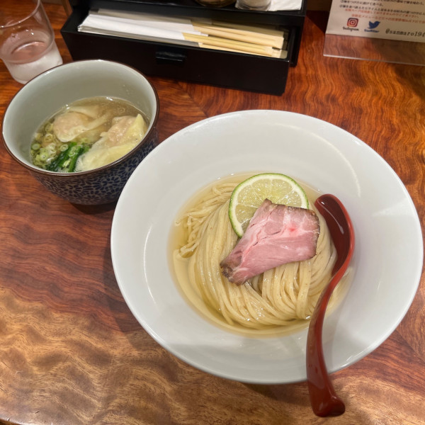 「特製昆布水つけ麺 塩」@三馬路 東京店の写真