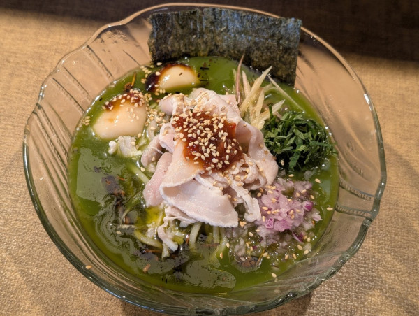 「限定抹茶白玉冷やし」@らぁめん 涼虎の写真