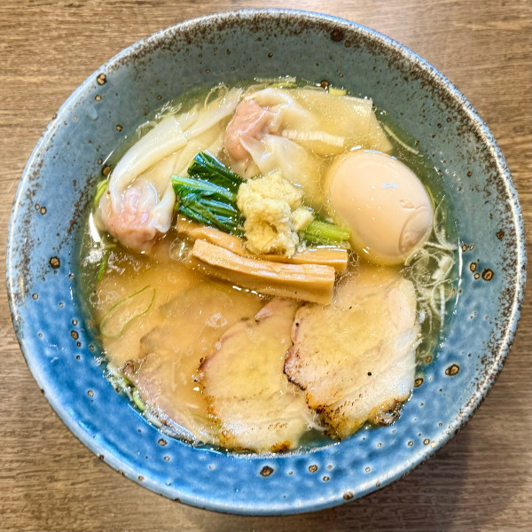「特製地鶏中華そば（塩） ¥1,530 手もみ麺変更 ¥100」@らーめん楓の写真