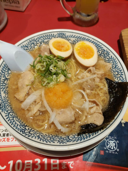 「味玉肉そば＋チャーハンセット＋ピールセット」@丸源ラーメン 品川シーサイド店の写真
