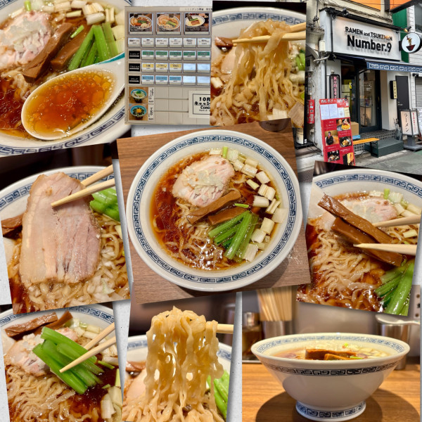 「醤油ラーメン950円」@RAMEN and TSUKEMEN Number.9の写真