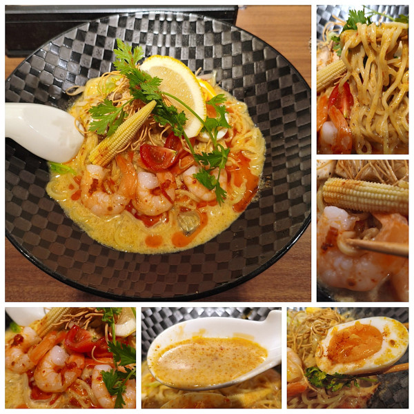 「海老と夏野菜の冷製カレーラーメン(週替わり限定) ¥1200」@Little Asiaの写真