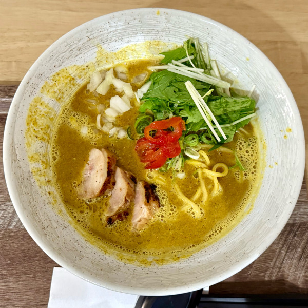 「カレー煮干鶏白湯 ¥1,200」@麺や うえ村の写真