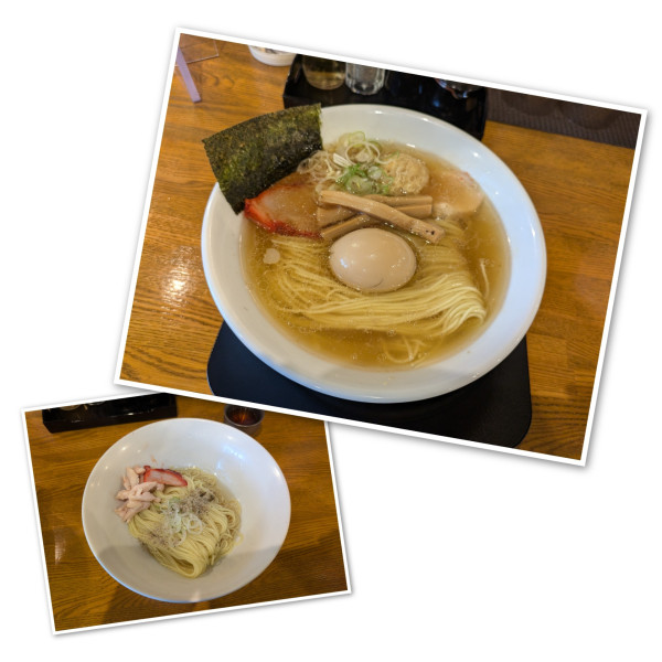 「味玉しょうがそば＋和え麺」@中華そば みはしの写真