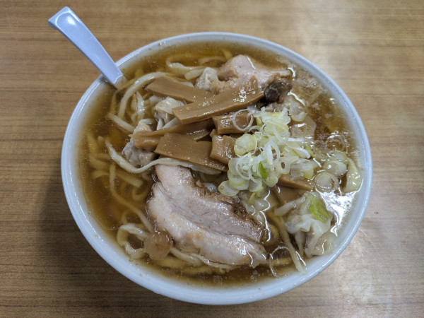 「わんたんめん（大盛）」@森田屋支店 太田店の写真