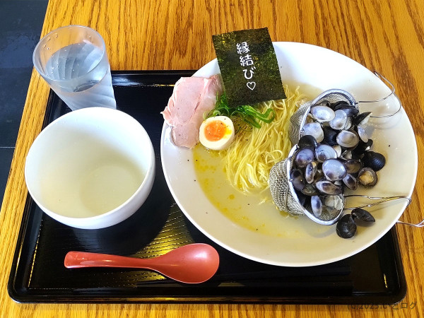 「しじみ塩 しじみ増し」@かみあり製麺の写真