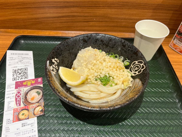 「おろしぶっかけうどん420円」@はなまるうどん 浅草橋駅前店の写真