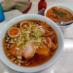 特製中華そば 1000円 トマトカレーご飯400円