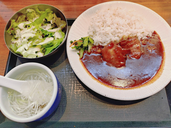 「牛たんカレーランチセット　１０００円」@ねぎし 114ビル店の写真