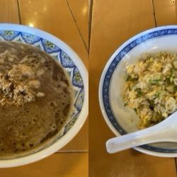 揚州濃厚醤油ラーメン＋ランチ炒飯　1370円