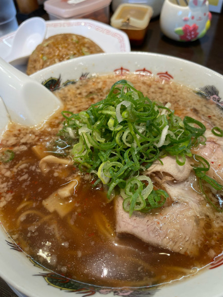 「ラーメン 半チャーハン（ランチ）」@来来亭 小平仲町店の写真