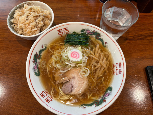 「生姜醤油らーめん➕ちゃめし」@麺庵 大和の写真