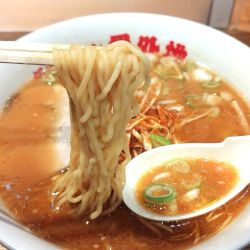 味噌辛ねぎラーメン 1030円 + セット餃子4個230円