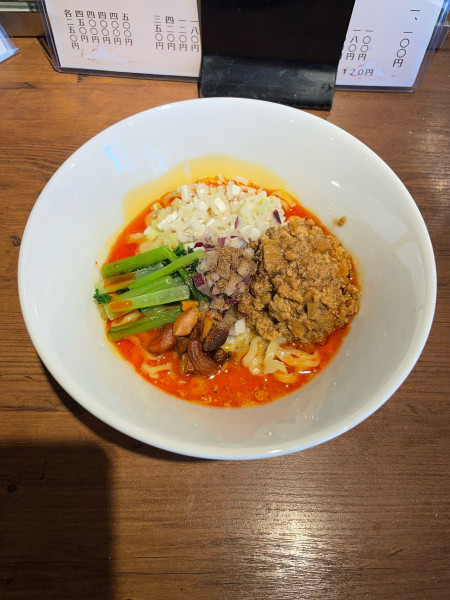 「鶏坦々まぜSOBA(1100円)1辛」@鶏坦々麺 CHILI-TORIの写真