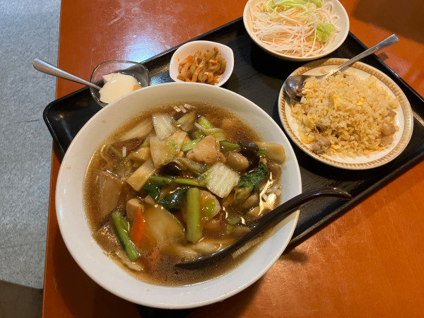 「五目そばセット」@中華料理 美食楼 立川店の写真