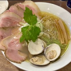 蛤塩そば＋チャーシュー３枚