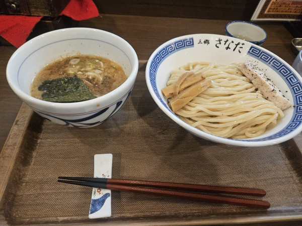 「大山鶏のつけめん」@つけめん さなだの写真