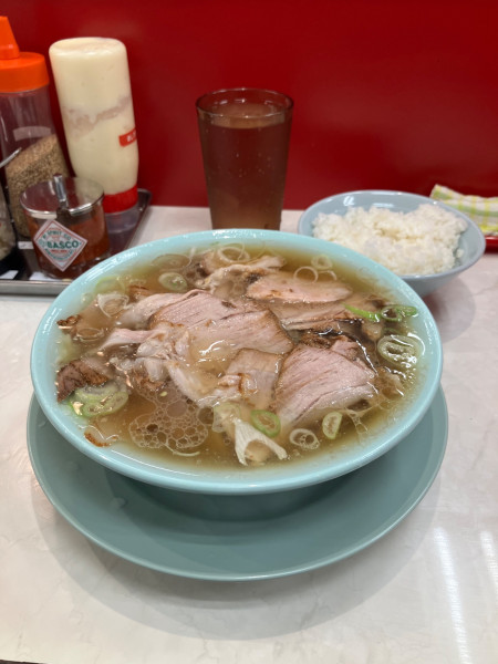 「チャーシュー麺　ライス」@なぎちゃんラーメン 京急蒲田店の写真