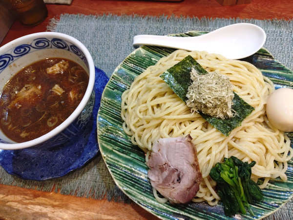 「醤油つけ麺、大盛り」@らーめん 梶原の写真