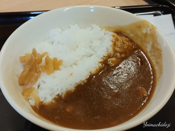 「ミニカレー丼（380円）」@山田うどん食堂 鴻巣吹上店の写真