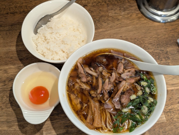 「中華そば並　たまごかけセット」@中華そば いまいの写真